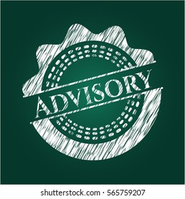 Advisory chalkboard emblem