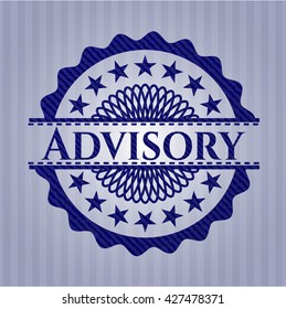 Advisory denim background