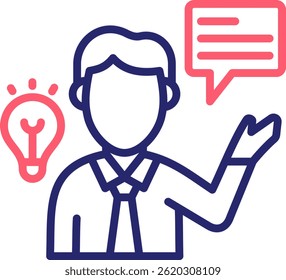 Advisory Icon Color Vector Illustration