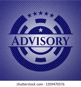 Advisory with jean texture