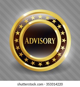 Advisory shiny badge