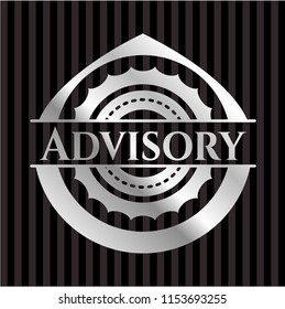 Advisory silver shiny badge