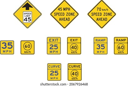 Advisory Speed Reduction Signs, road signs, The speed limit displayed on the Speed Reduction sign shall be identical to the speed limit displayed on the subsequent