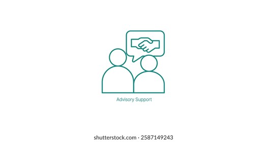 Advisory Support for Business Decision-Making Vector Icon