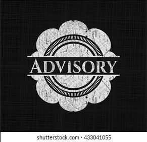 Advisory written on a chalkboard