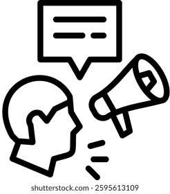 Advocacy Icon Element For Design And Vector