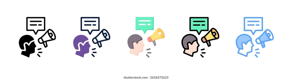 Advocacy Icon Element For Design And Vector