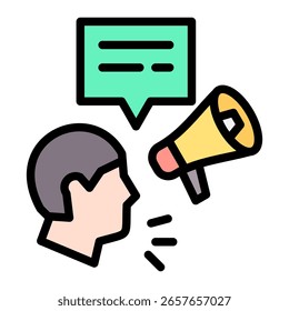Advocacy Icon Element For Design And Vector