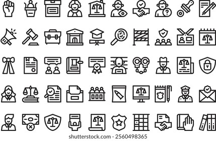 Advocacy icons High-Quality Vector Icons Collection with Editable Stroke. Ideal for Professional and Creative Projects.