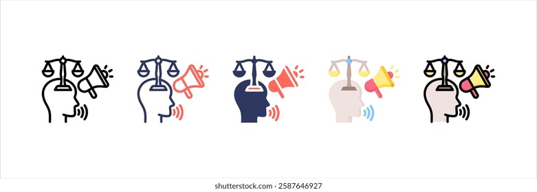 Advocacy Multi Style Icon Set