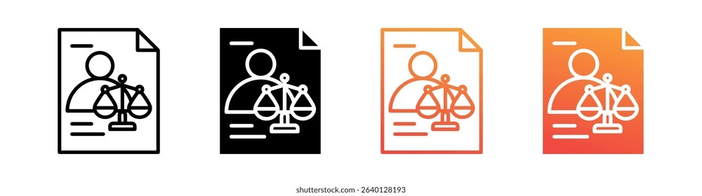 Advocacy Multi Style Icon Set Vector
