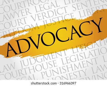 Advocacy word cloud concept