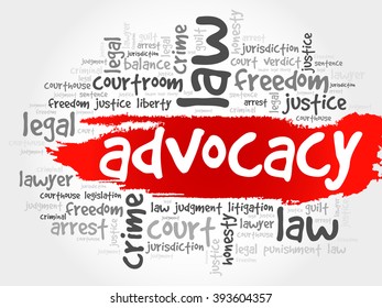 Advocacy word cloud concept