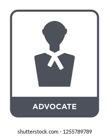 Advocate Icon Vector On White Background, Advocate Trendy Filled Icons From Law And Justice Collection, Advocate Simple Element Illustration