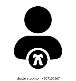Advocate & Lawyer Person Profile Avatar Vector Icon illustration
