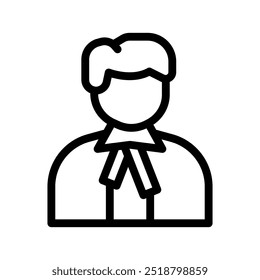 advocate line icon illustration vector graphic. Simple element illustration vector graphic, suitable for app, websites, and presentations isolated on white background