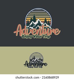 advrenture logo design template vector illustration