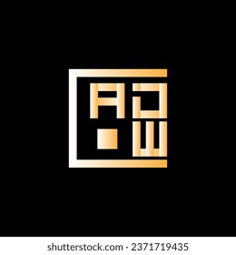 ADW letter logo vector design, ADW simple and modern logo. ADW luxurious alphabet design  