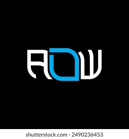 ADW logo design, ADW simple and modern logo. ADW luxurious alphabet design  