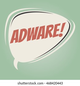 globo de voz retro adware