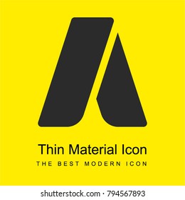 Adwords bright yellow material minimal icon or logo design