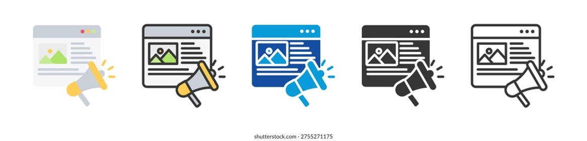 adwords icon set multi style various collection