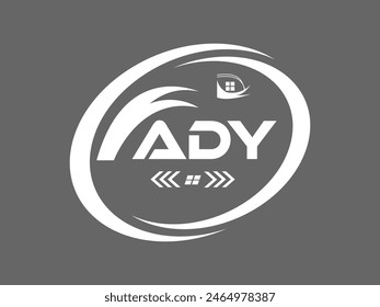 ADY letter logo design. ADY Simple and modern logo. ADY luxurious Alphabet logo Design. -vector Illustration