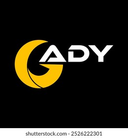 ADY diseño de la letra del logotipo para su marca o negocio de la compañía. logotipo de la compañía, marca, inicial, logotipo de las finanzas, lujo, tecnología, marketing