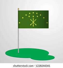 Adygea Flag Pole