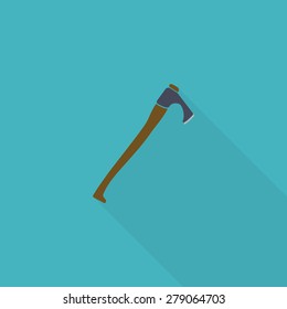 Adz flat icon.  Editable and design suitable vector illustration.
