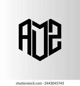 ADZ letter logo abstract design. ADZ unique design. ADZ.
 svg