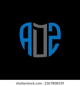 ADZ letter logo creative design. ADZ unique design.
 svg