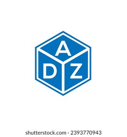 ADZ letter logo design on black background. ADZ creative initials letter logo concept. ADZ letter design.
 svg