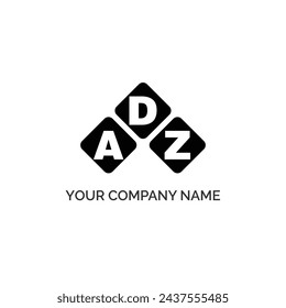 ADZ letter logo design on white background. ADZ logo. ADZ creative initials letter Monogram logo icon concept. ADZ letter design svg