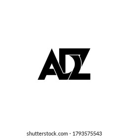 adz letter original monogram logo design svg