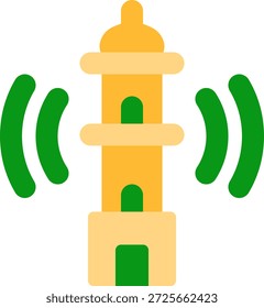 design de ícone de estilo plano adzan