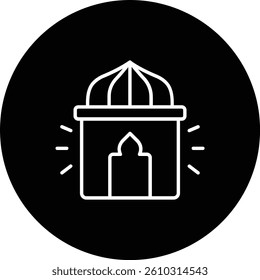 Adzan vector icon. Can be used for printing, mobile and web applications.