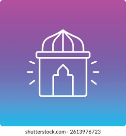 Adzan vector icon. Can be used for printing, mobile and web applications.