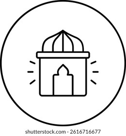 Adzan vector icon. Can be used for printing, mobile and web applications.