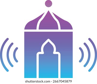 Adzan vector icon. Can be used for printing, mobile and web applications.