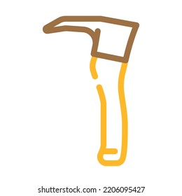 adze axe tool color icon vector. adze axe tool sign. isolated symbol illustration