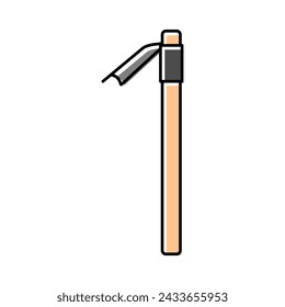 adze axe tool color icon vector. adze axe tool sign. isolated symbol illustration