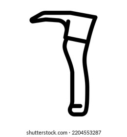 adz ax Werkzeug Linie Symbol Vektorgrafik. adz ax Werkzeug Zeichen. isoliertes Kontursymbol