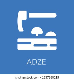  Adze icon. Editable  Adze icon for web or mobile. svg