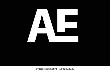 AE abstract vector logo monogram template