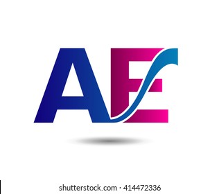 AE company linked letter logo
