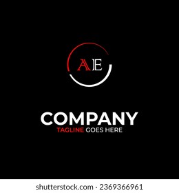 AE creative modern letters logo design template