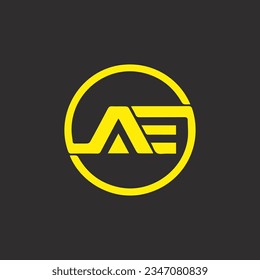 AE kreatives und modernes Vektorlogo-Design
