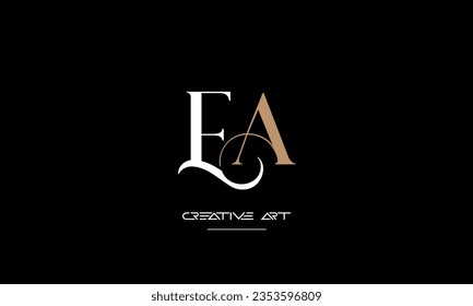 AE, EA, A, E abstract letters logo monogram