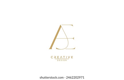 AE, EA, A, E, Abstract Letters Logo Monogram